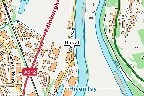 PH2 8BH map - OS VectorMap District (Ordnance Survey)