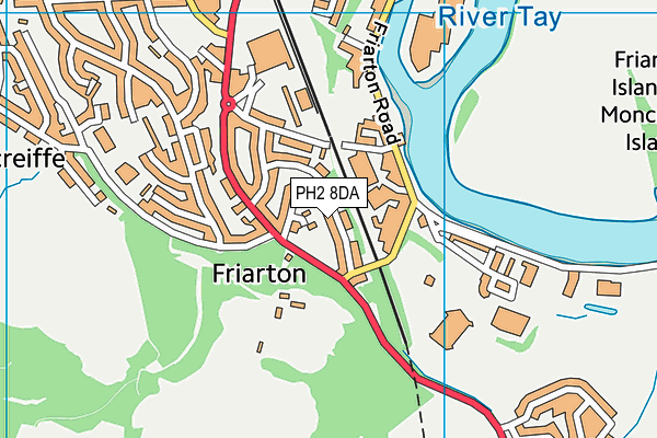 PH2 8DA map - OS VectorMap District (Ordnance Survey)