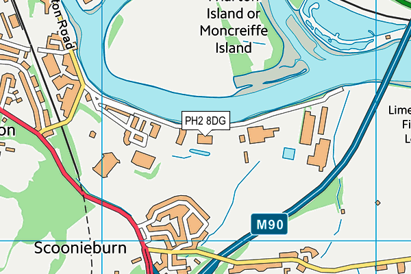PH2 8DG map - OS VectorMap District (Ordnance Survey)