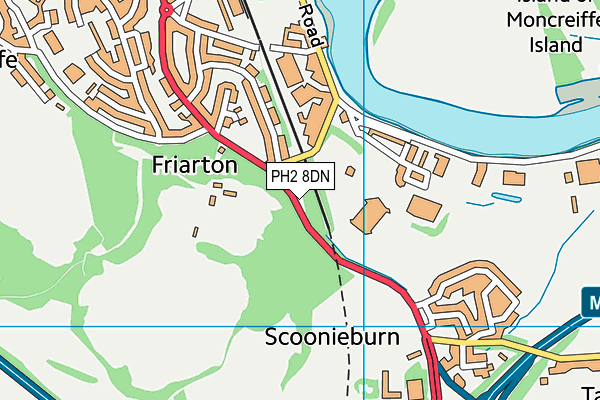 PH2 8DN map - OS VectorMap District (Ordnance Survey)