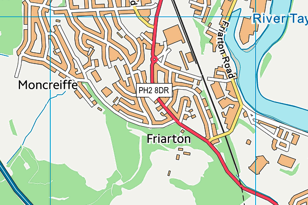 PH2 8DR map - OS VectorMap District (Ordnance Survey)