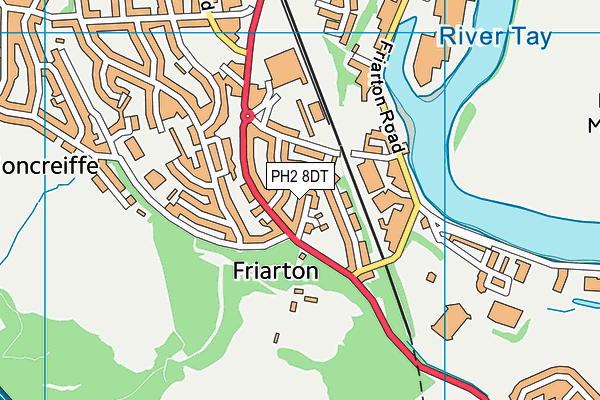 PH2 8DT map - OS VectorMap District (Ordnance Survey)