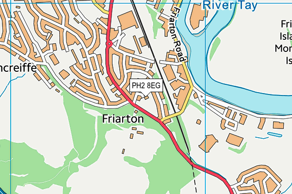 PH2 8EG map - OS VectorMap District (Ordnance Survey)