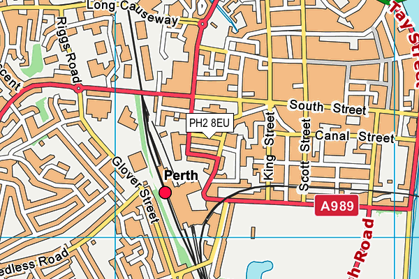 PH2 8EU map - OS VectorMap District (Ordnance Survey)