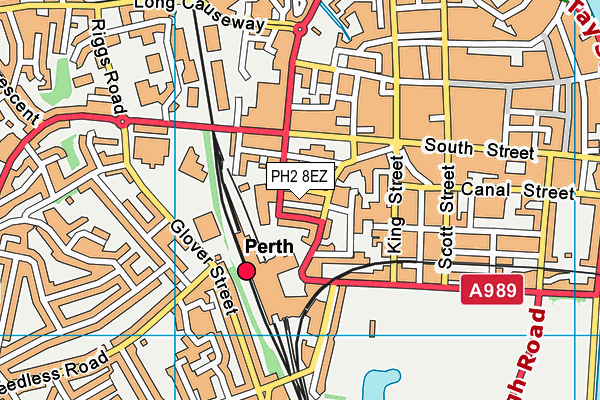 PH2 8EZ map - OS VectorMap District (Ordnance Survey)