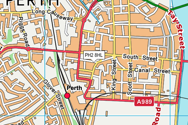 PH2 8HL map - OS VectorMap District (Ordnance Survey)