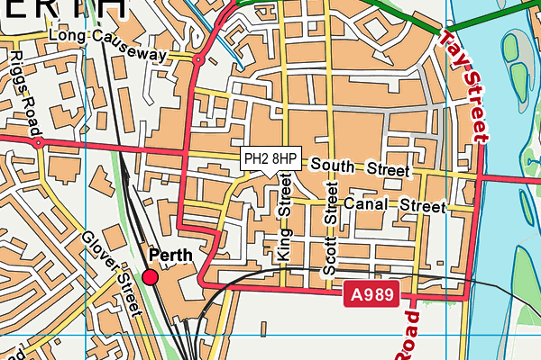 PH2 8HP map - OS VectorMap District (Ordnance Survey)