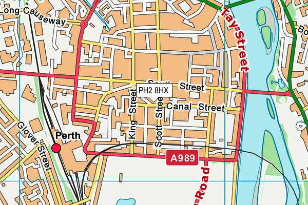 PH2 8HX map - OS VectorMap District (Ordnance Survey)