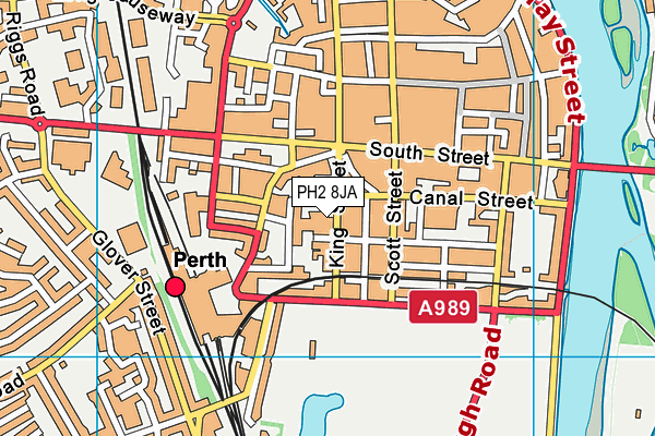 PH2 8JA map - OS VectorMap District (Ordnance Survey)