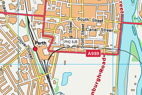 PH2 8JB map - OS VectorMap District (Ordnance Survey)