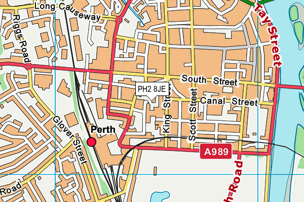 PH2 8JE map - OS VectorMap District (Ordnance Survey)