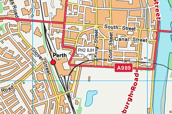 PH2 8JH map - OS VectorMap District (Ordnance Survey)