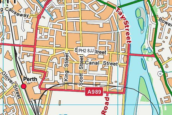 PH2 8JJ map - OS VectorMap District (Ordnance Survey)