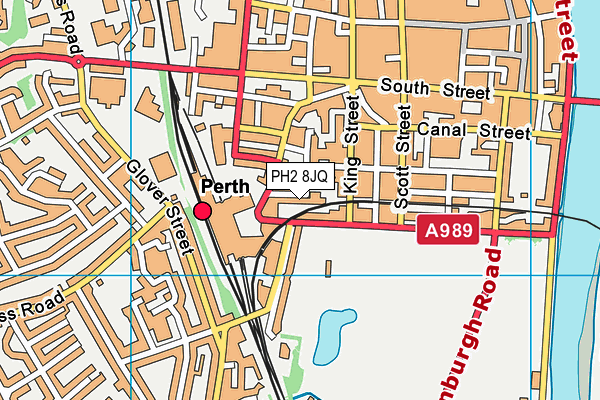 PH2 8JQ map - OS VectorMap District (Ordnance Survey)