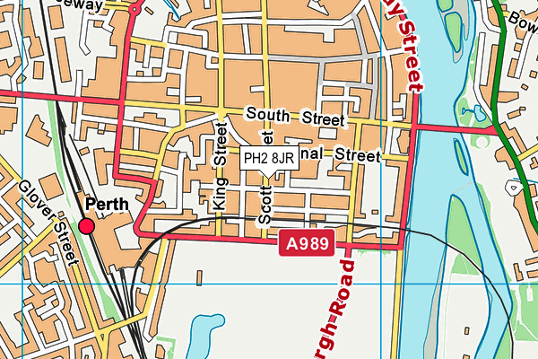 PH2 8JR map - OS VectorMap District (Ordnance Survey)