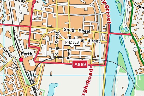 PH2 8LB map - OS VectorMap District (Ordnance Survey)