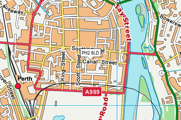 PH2 8LD map - OS VectorMap District (Ordnance Survey)