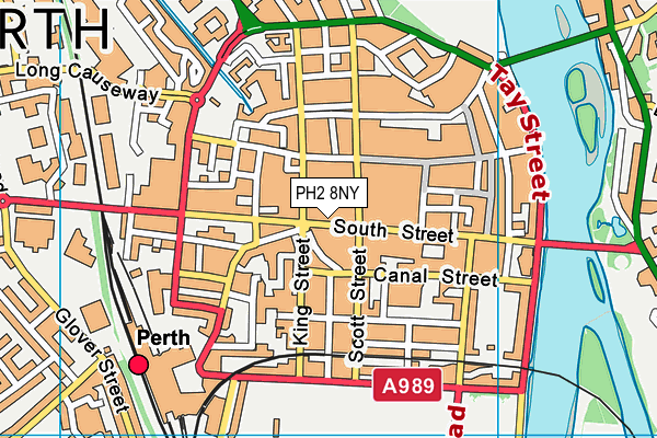 PH2 8NY map - OS VectorMap District (Ordnance Survey)