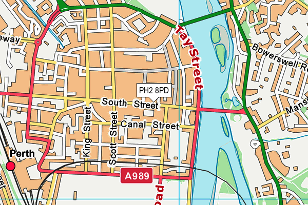 PH2 8PD map - OS VectorMap District (Ordnance Survey)