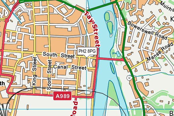 PH2 8PG map - OS VectorMap District (Ordnance Survey)