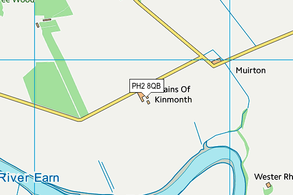 PH2 8QB map - OS VectorMap District (Ordnance Survey)