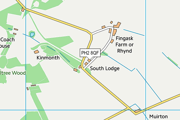 PH2 8QF map - OS VectorMap District (Ordnance Survey)