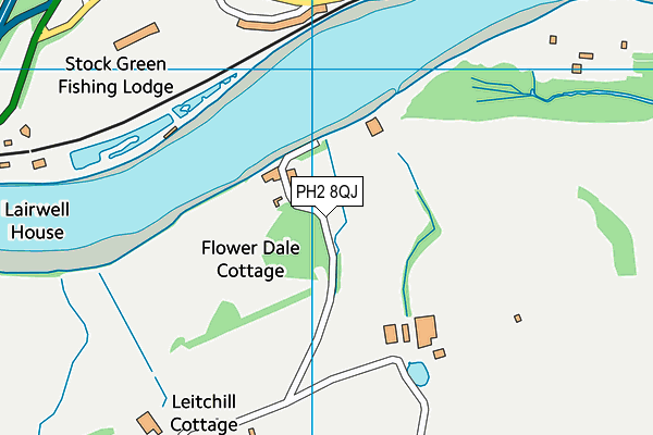 PH2 8QJ map - OS VectorMap District (Ordnance Survey)