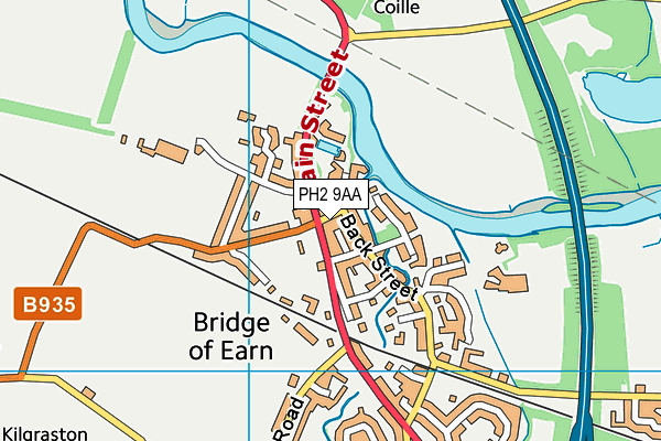 PH2 9AA map - OS VectorMap District (Ordnance Survey)