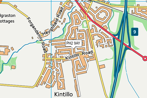 PH2 9AY map - OS VectorMap District (Ordnance Survey)