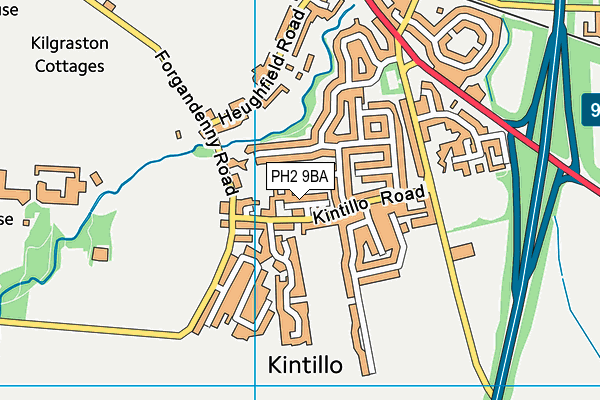 PH2 9BA map - OS VectorMap District (Ordnance Survey)