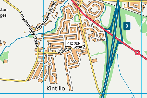 PH2 9BN map - OS VectorMap District (Ordnance Survey)