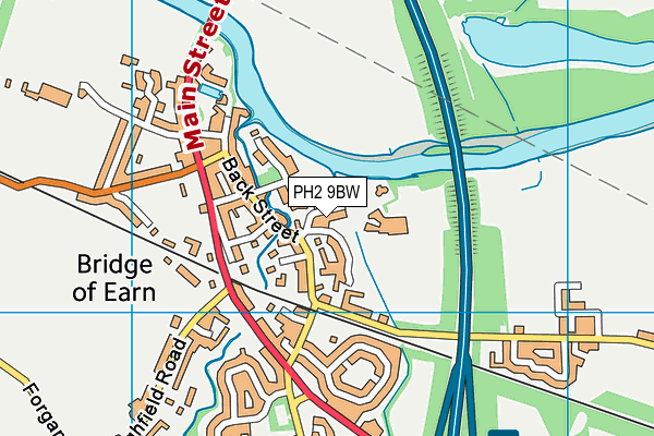 PH2 9BW map - OS VectorMap District (Ordnance Survey)