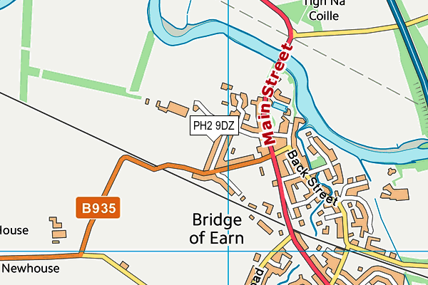 PH2 9DZ map - OS VectorMap District (Ordnance Survey)