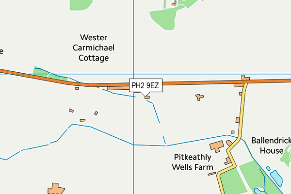 PH2 9EZ map - OS VectorMap District (Ordnance Survey)