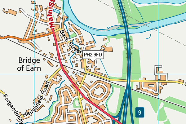 PH2 9FD map - OS VectorMap District (Ordnance Survey)