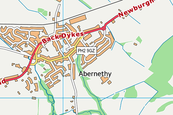 PH2 9GZ map - OS VectorMap District (Ordnance Survey)