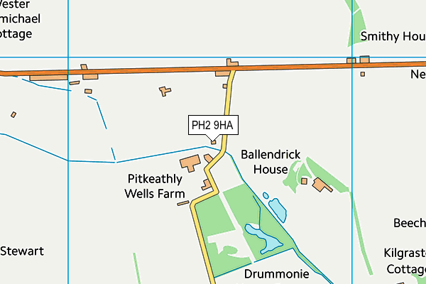 PH2 9HA map - OS VectorMap District (Ordnance Survey)