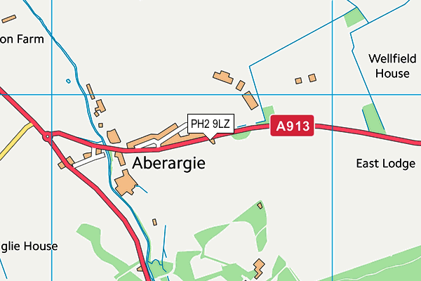 PH2 9LZ map - OS VectorMap District (Ordnance Survey)