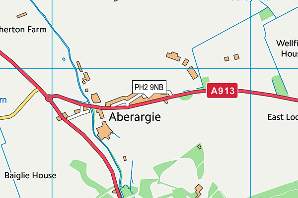 PH2 9NB map - OS VectorMap District (Ordnance Survey)