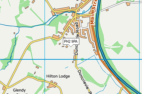 PH2 9PA map - OS VectorMap District (Ordnance Survey)