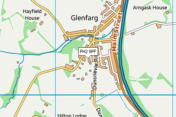 PH2 9PF map - OS VectorMap District (Ordnance Survey)