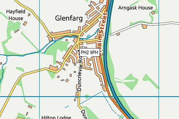 PH2 9PH map - OS VectorMap District (Ordnance Survey)
