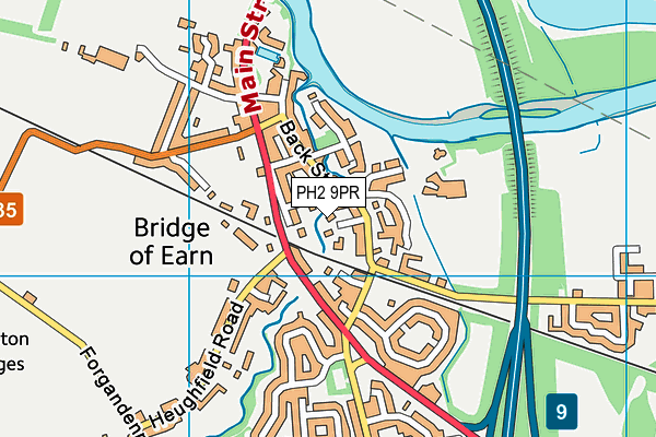 PH2 9PR map - OS VectorMap District (Ordnance Survey)