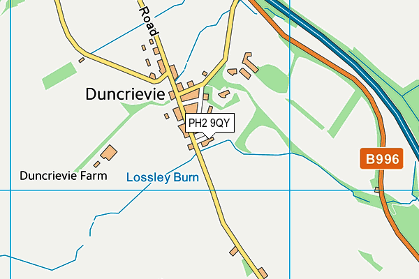 PH2 9QY map - OS VectorMap District (Ordnance Survey)