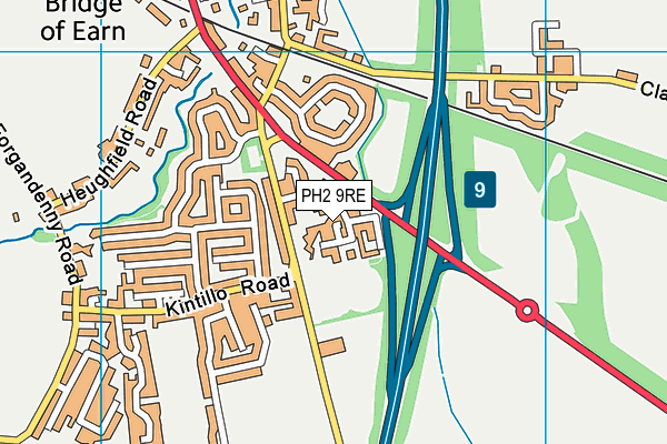 PH2 9RE map - OS VectorMap District (Ordnance Survey)