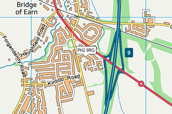 PH2 9RG map - OS VectorMap District (Ordnance Survey)