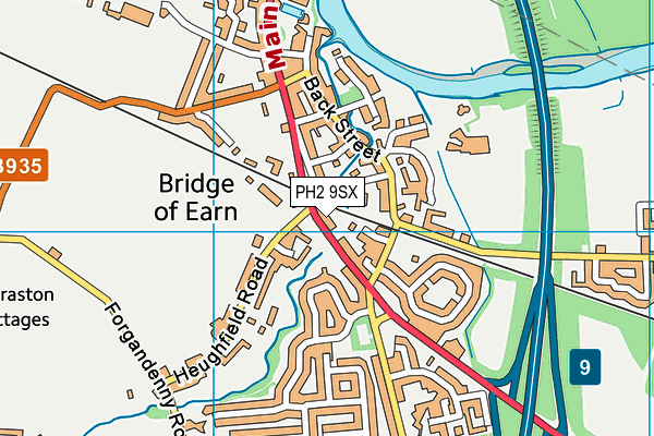 PH2 9SX map - OS VectorMap District (Ordnance Survey)