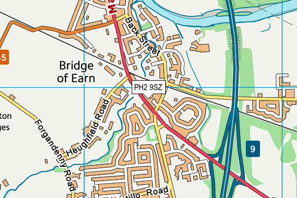 PH2 9SZ map - OS VectorMap District (Ordnance Survey)