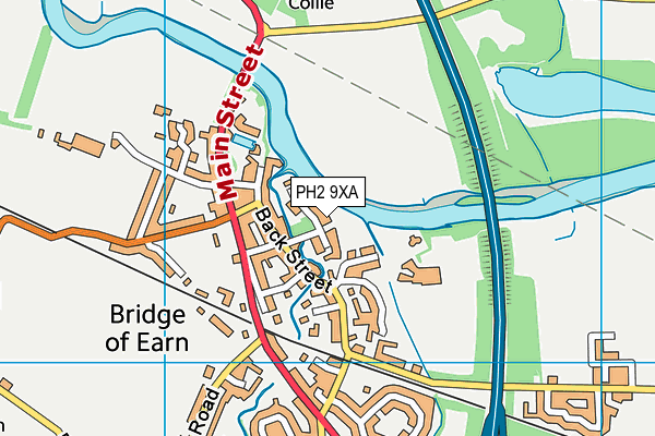 PH2 9XA map - OS VectorMap District (Ordnance Survey)