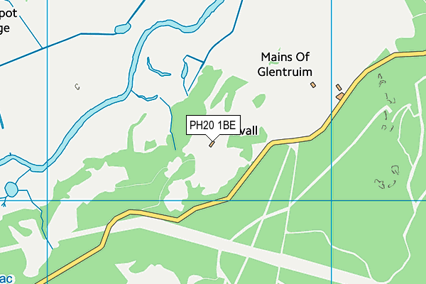 PH20 1BE map - OS VectorMap District (Ordnance Survey)
